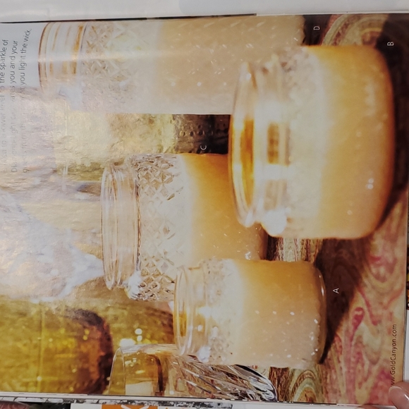 UNSCENTED Gold Canyon 5 oz/mini candle with 75% fill - MULTIPLE Available - Picture 7 of 9